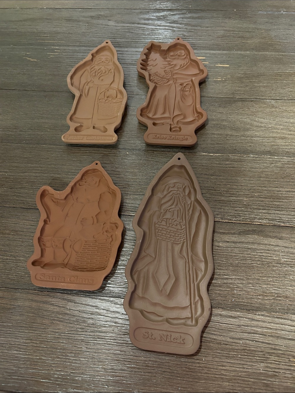 Vintage Longaberger Pottery Santa mold set 1990’s 90 91 92 93 Christmas GUC